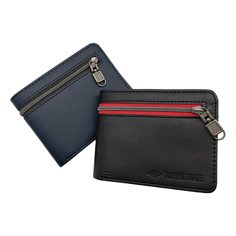 Dompet Bifold Dihiasi Dengan Zip