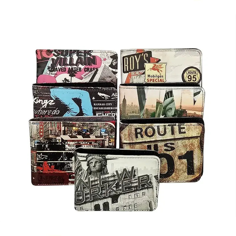 Dompet Slim Design Digitail Print Untuk Lelaki