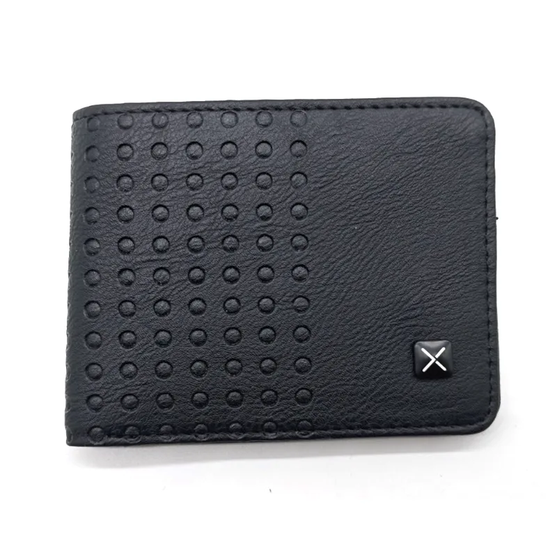 Corak mudah terukir dompet bifold untuk lelaki