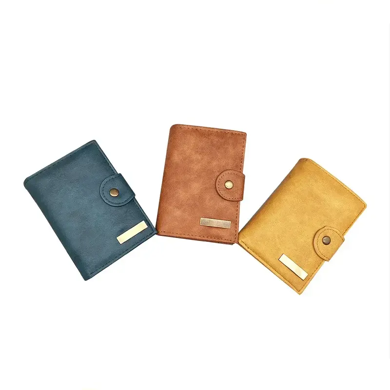 Snap Closure Dompet Syiling Wanita PU Dompet