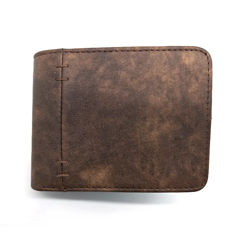 Dompet Pu Bifold Gaya Vintage untuk Lelaki